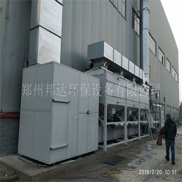 4萬風量噴漆房催化燃燒裝置-河南倍杰特環(huán)保科技有限公司